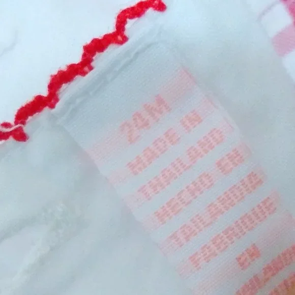 KIDS HEADQUARTERS RED GINGHAM SET SIZE 24M - Picture 10 of 13